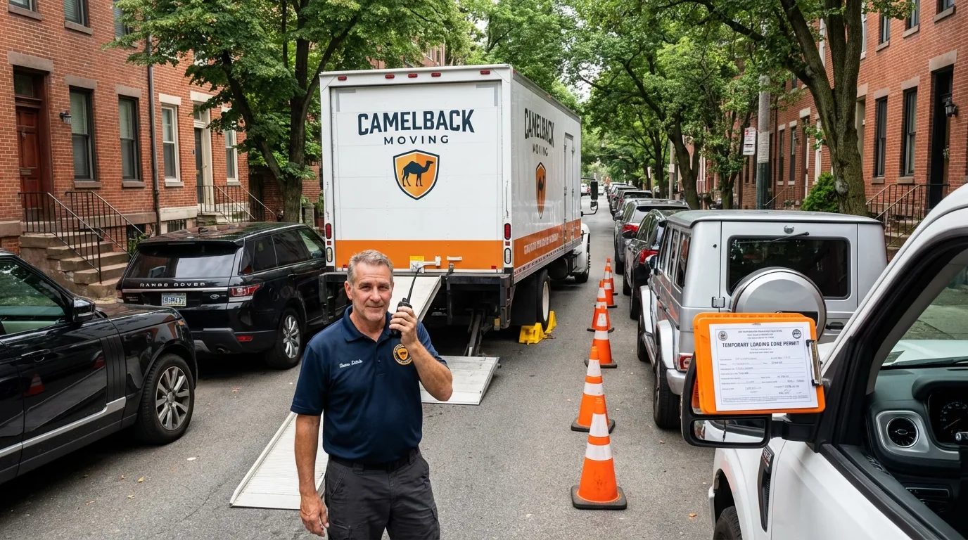 City street loading permit setup in Eastchester, NY